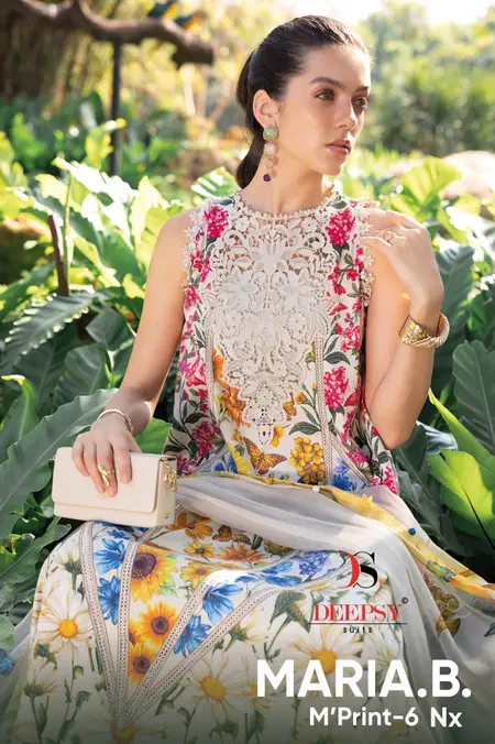 Maria B M Print Vol 6 Nx By Deepsy Cotton Dupatta Pakistani Salwar Suits
